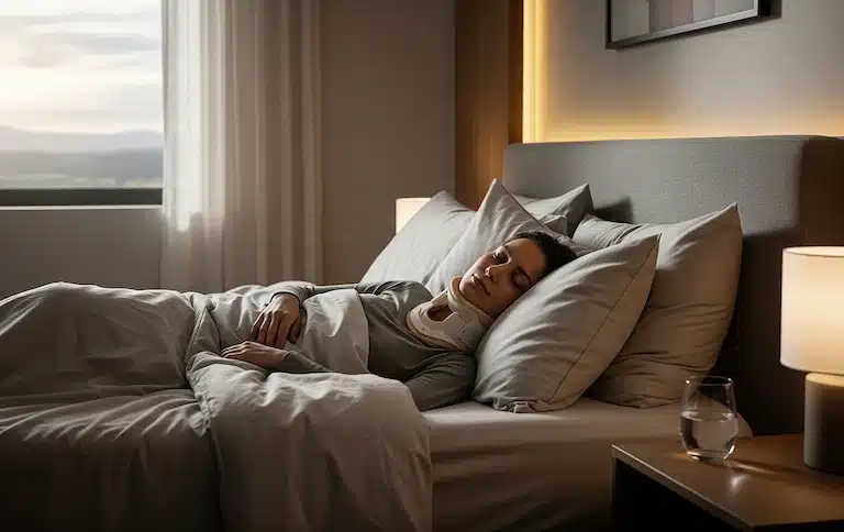 Comment bien dormir avec une minerve